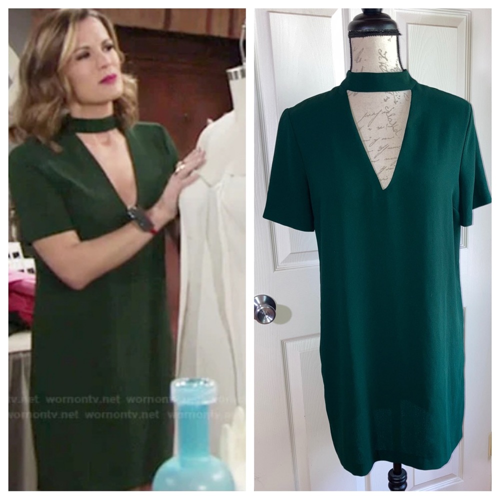 *As Seen On TV* Zara Woman Short Sleeve Shift Dress V Neck Collared Detail Small - Picture 1 of 8